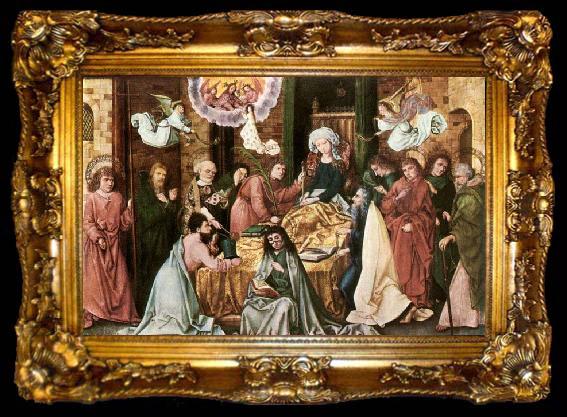framed  HOLBEIN, Hans the Elder Death of the Virgin, ta009-2